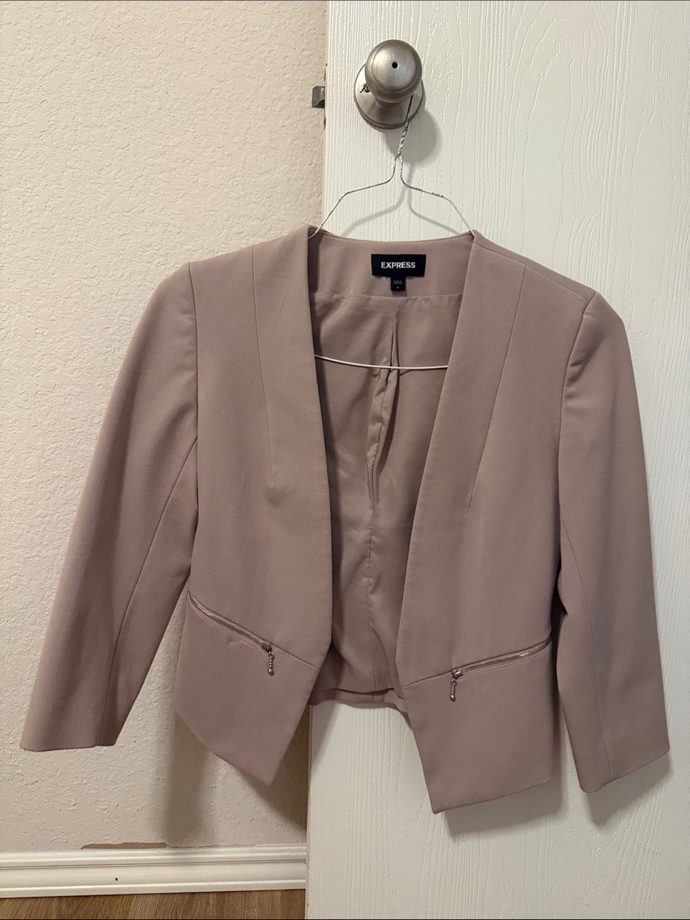 Express Women's Open-Front Blazer in Mauve